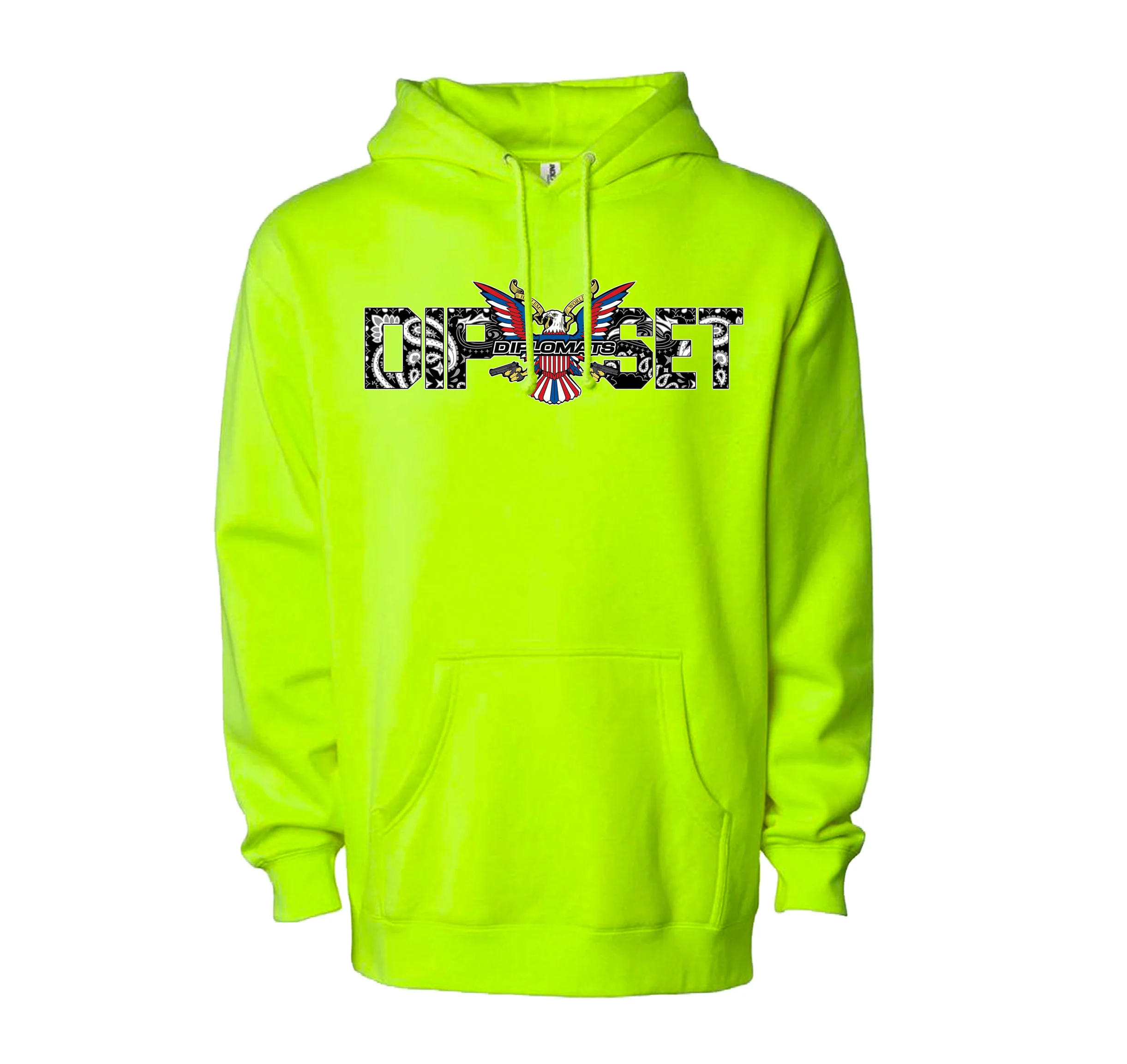 Black Bandana Dipset Hoodie - Image 2