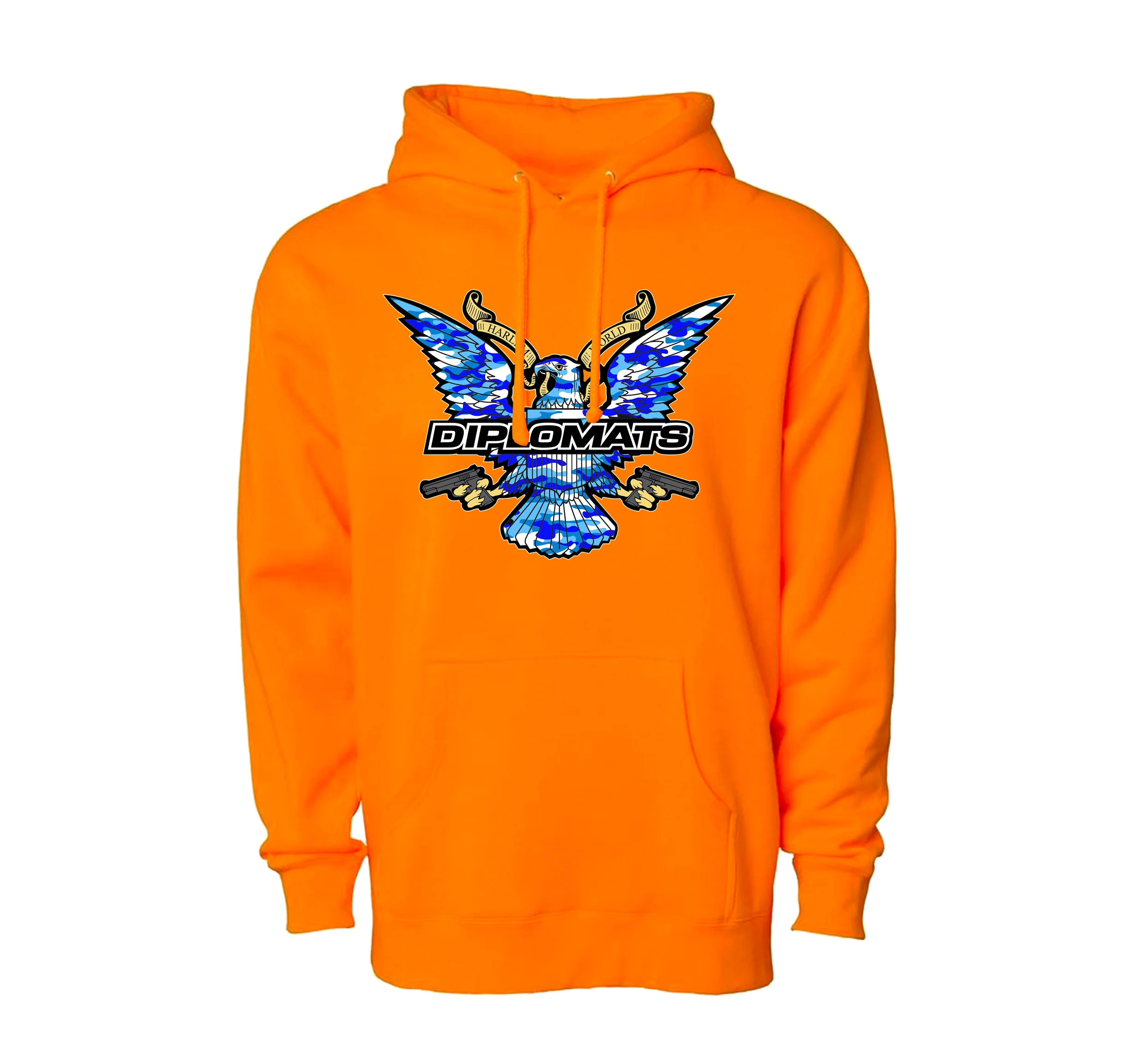 Blue Camo Eagle Hoodie - Image 3