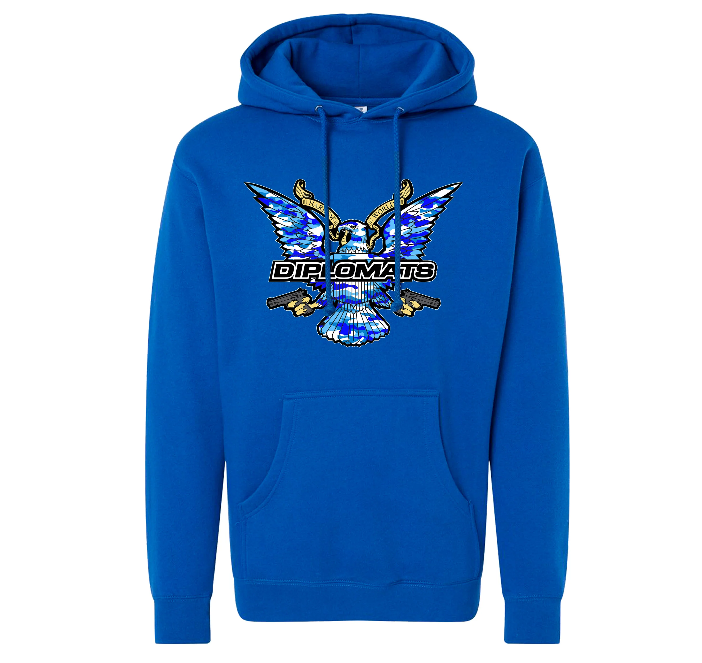 Blue Camo Eagle Hoodie - Image 4