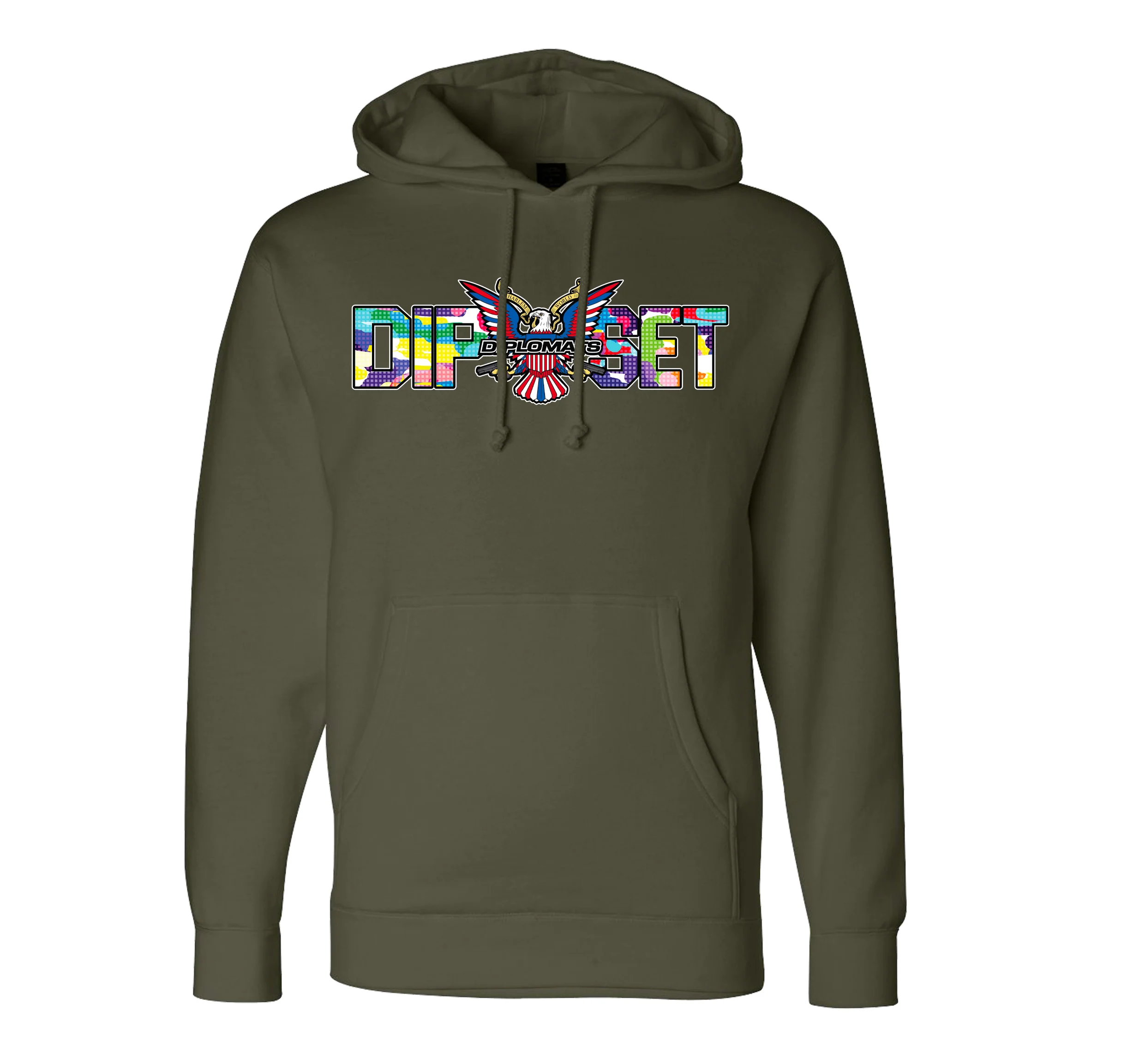 Color Camo Dipset Couture Hoodie - Image 5