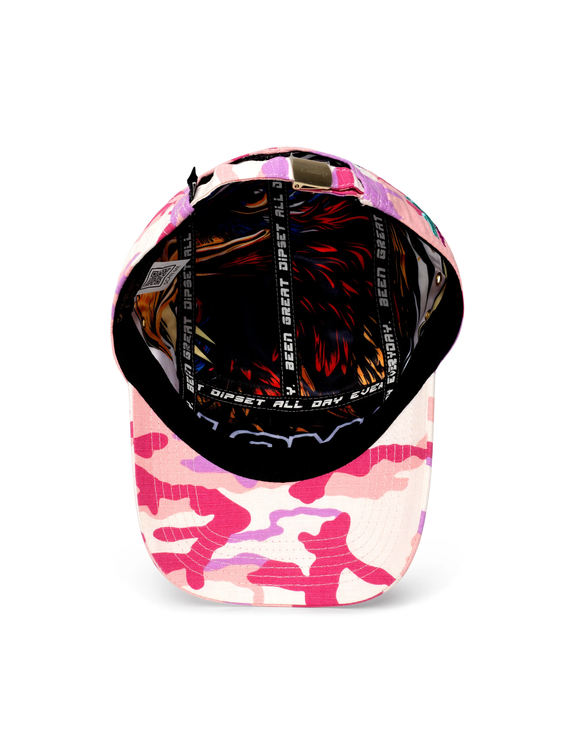 Killa Pink Camo 5 Panel Hat - Image 4