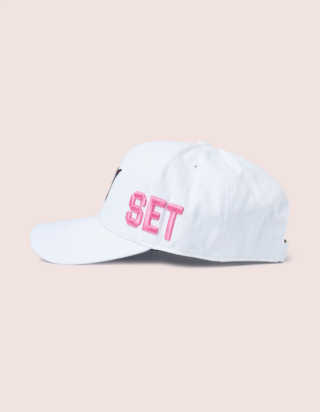 DIPSET COUTURE COTTON ROCKSTAR HAT White/Pink - Image 3