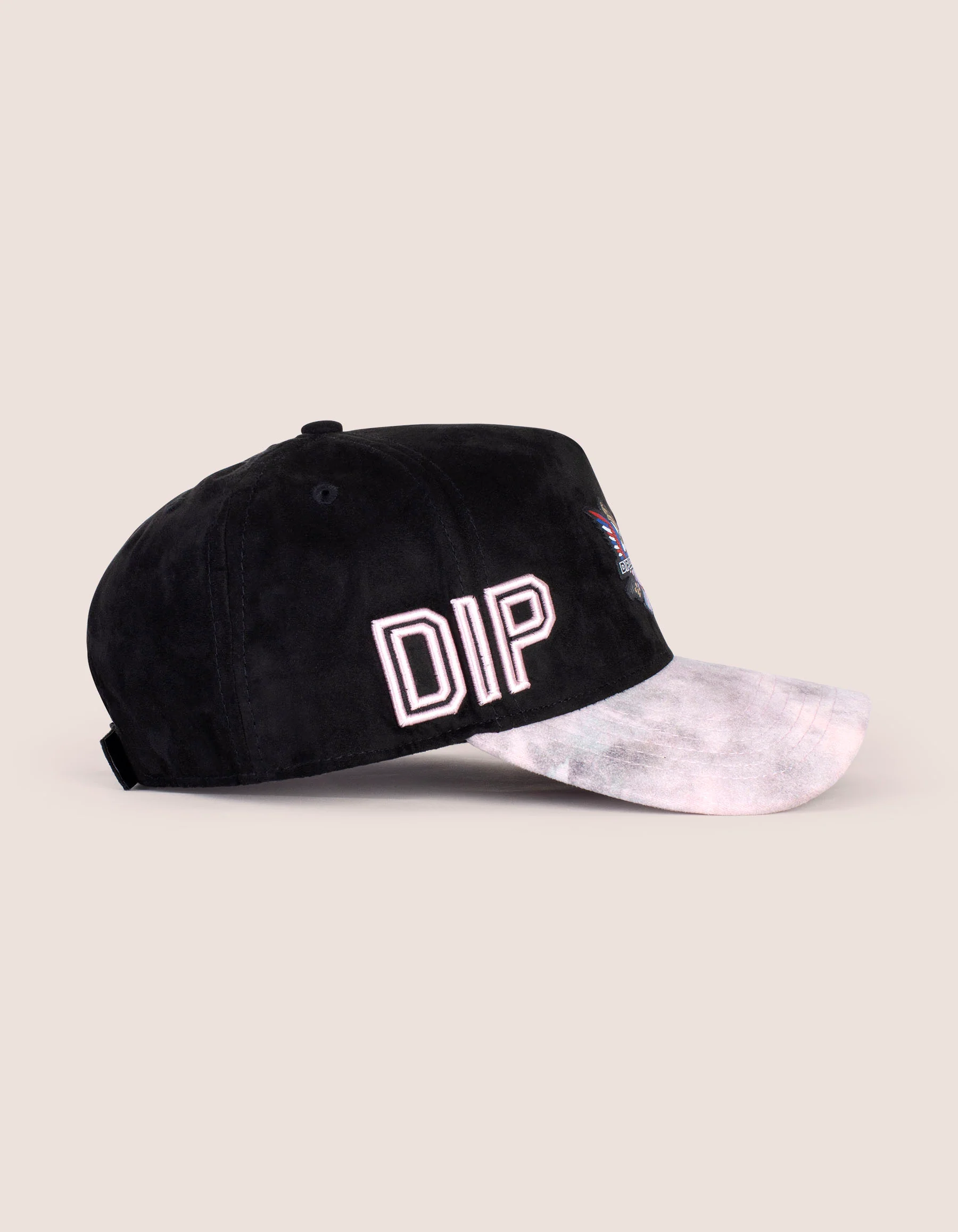 DIPSET COUTURE BLK/ PINK Suede ROCKSTAR HAT - Image 3