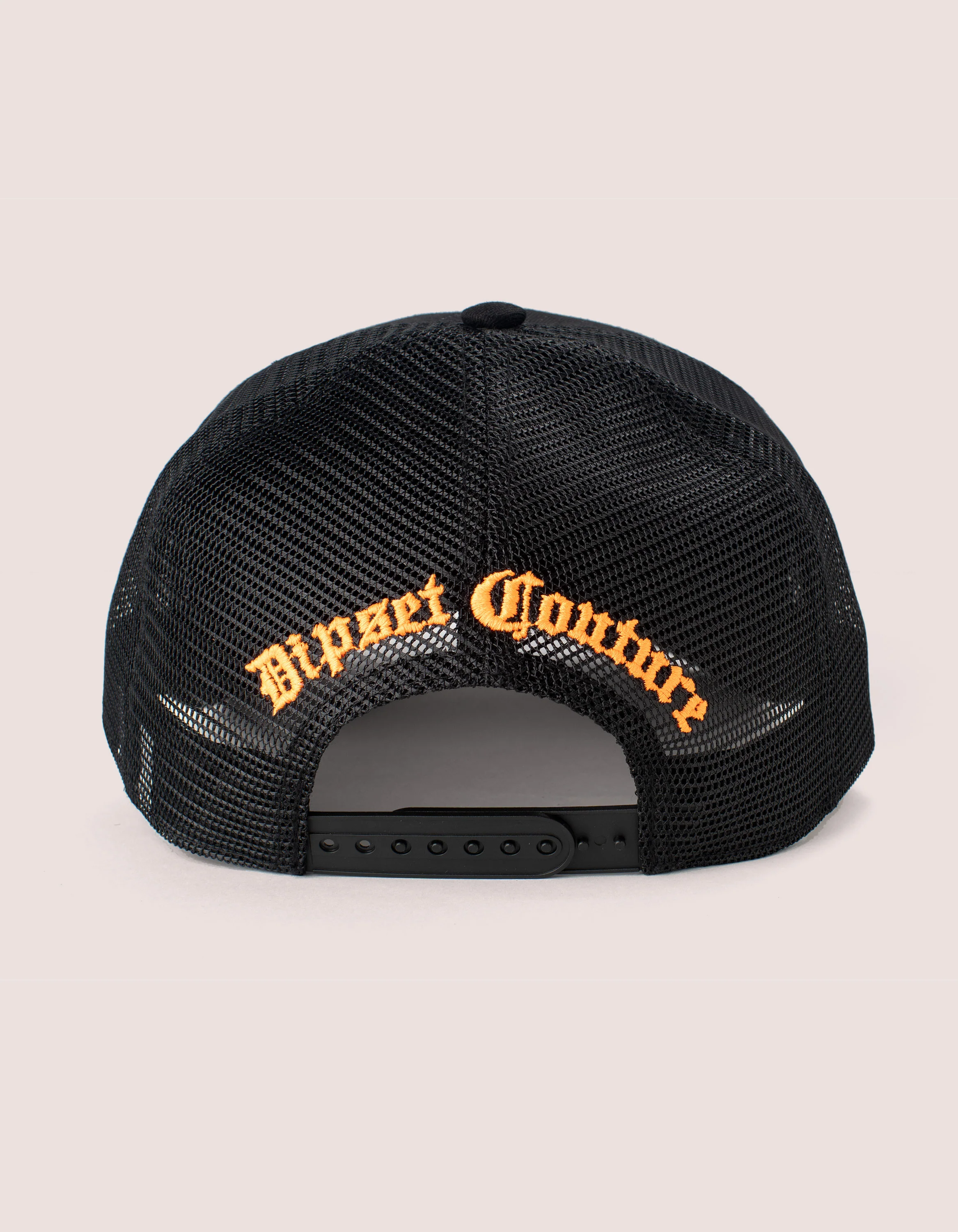 Orange BLK TRUCKER HAT - Image 3