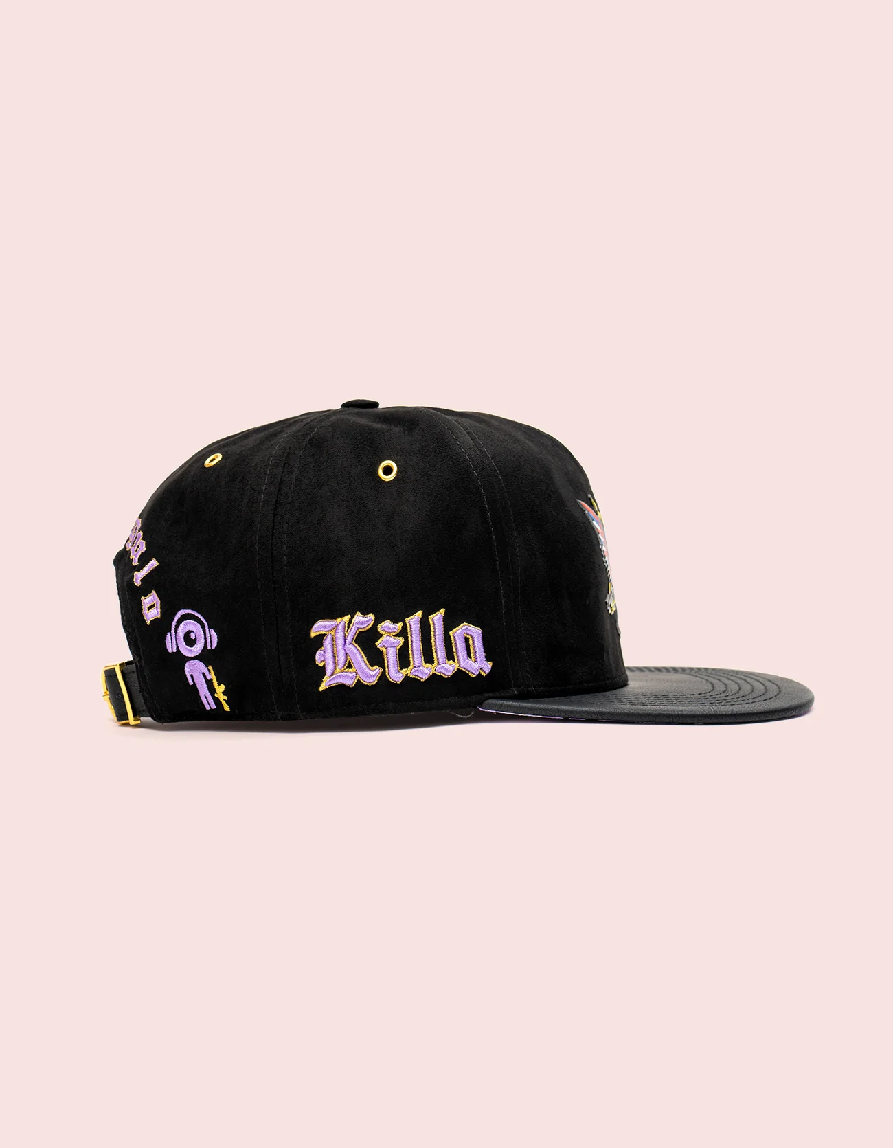 TRI x KILLA Black Suede StrapBack - Image 3