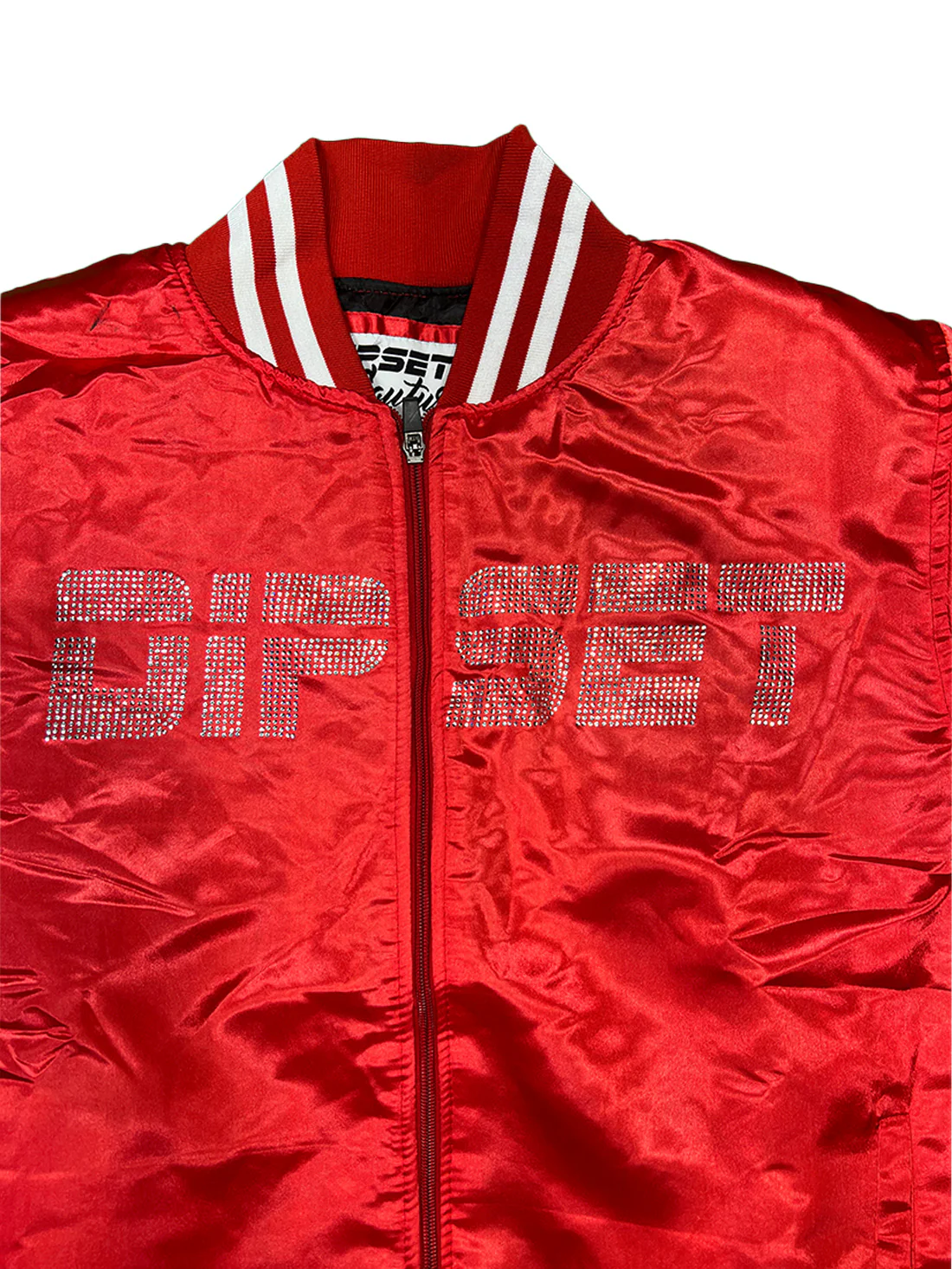 Dipset Bling Bomber Jacket RED - Image 3