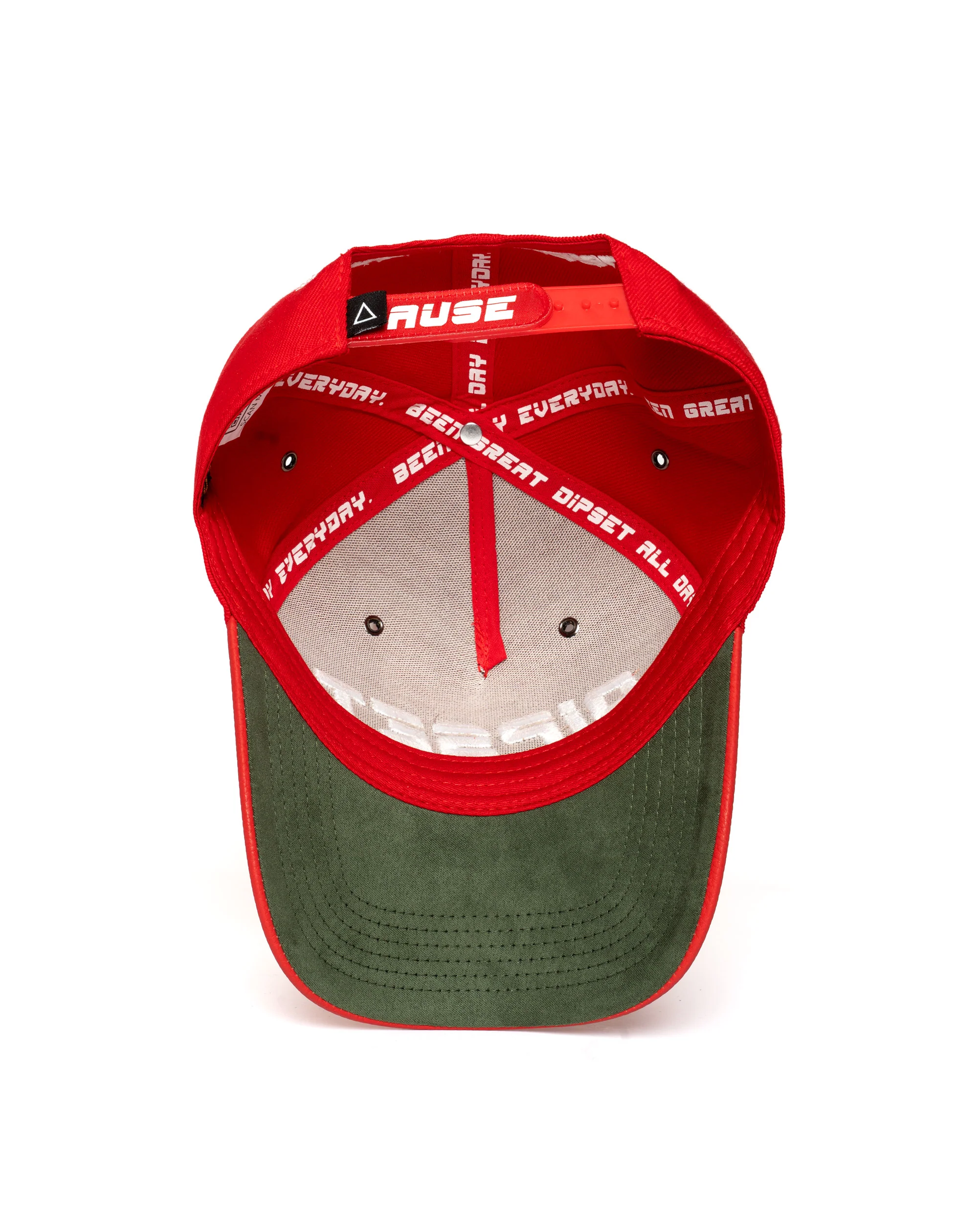 DIPSET COUTURE Bust Down Hat RED - Image 3