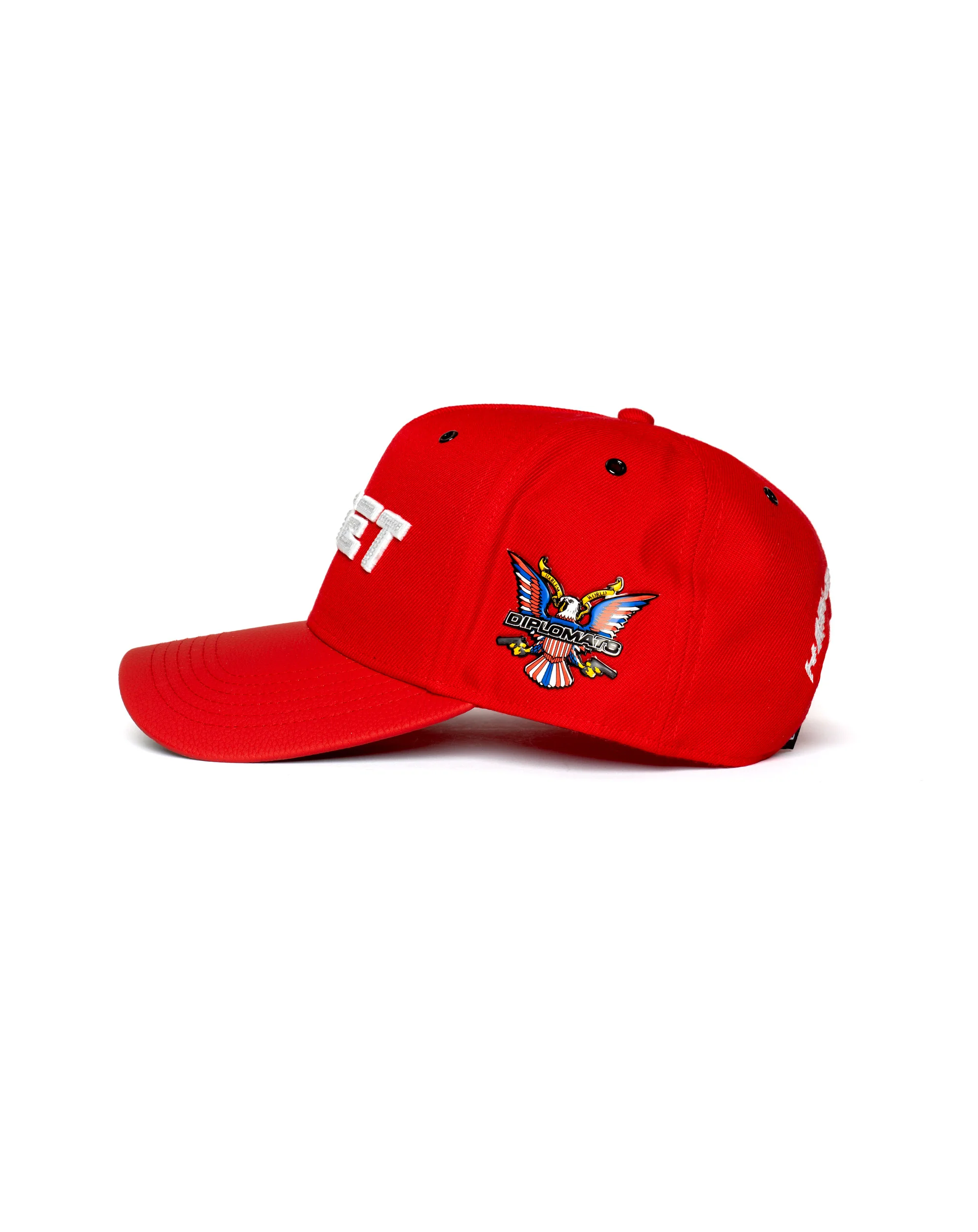 DIPSET COUTURE Bust Down Hat RED - Image 5