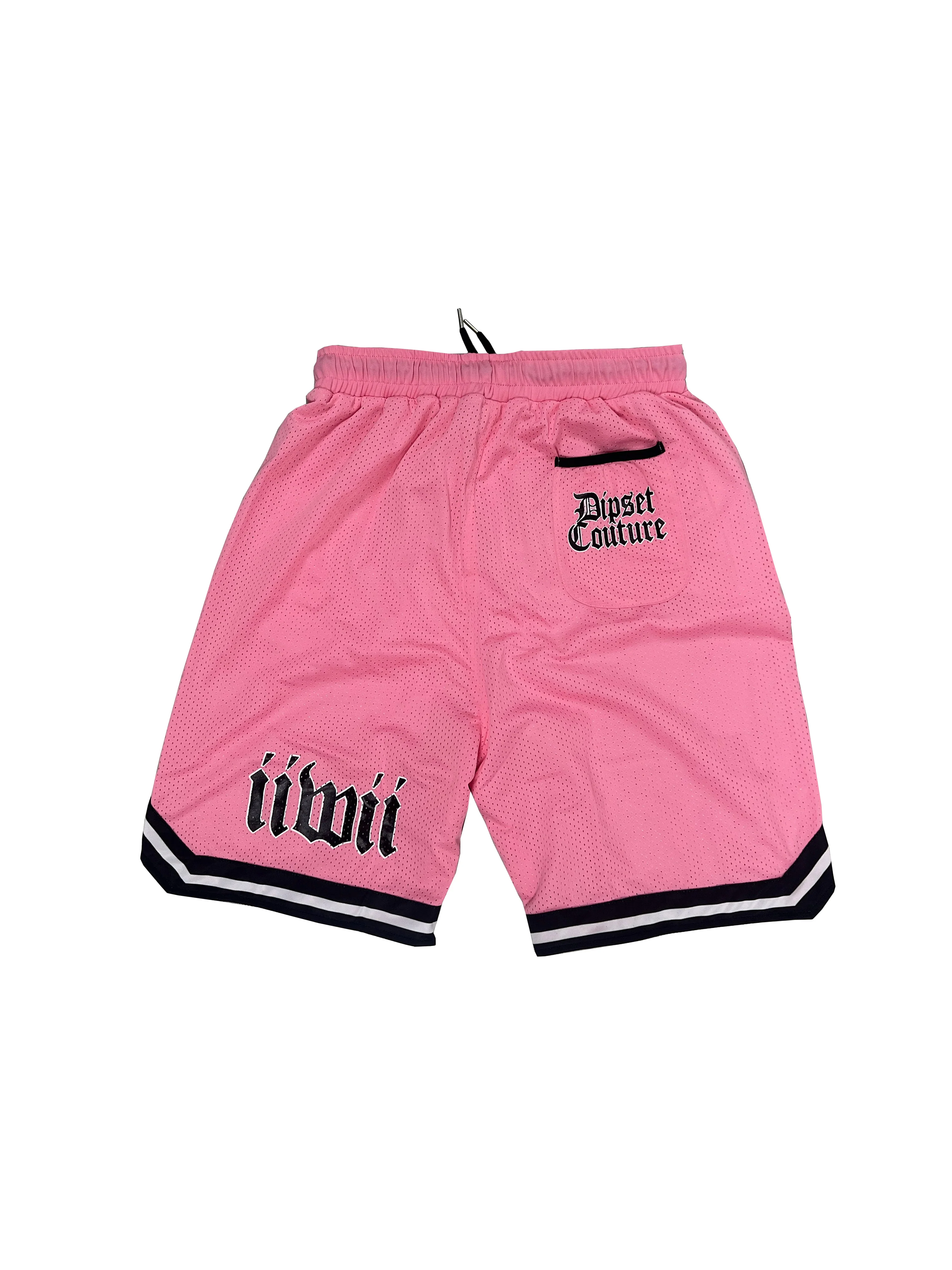 DipSet Couture Puase Shorts Pink - Image 2