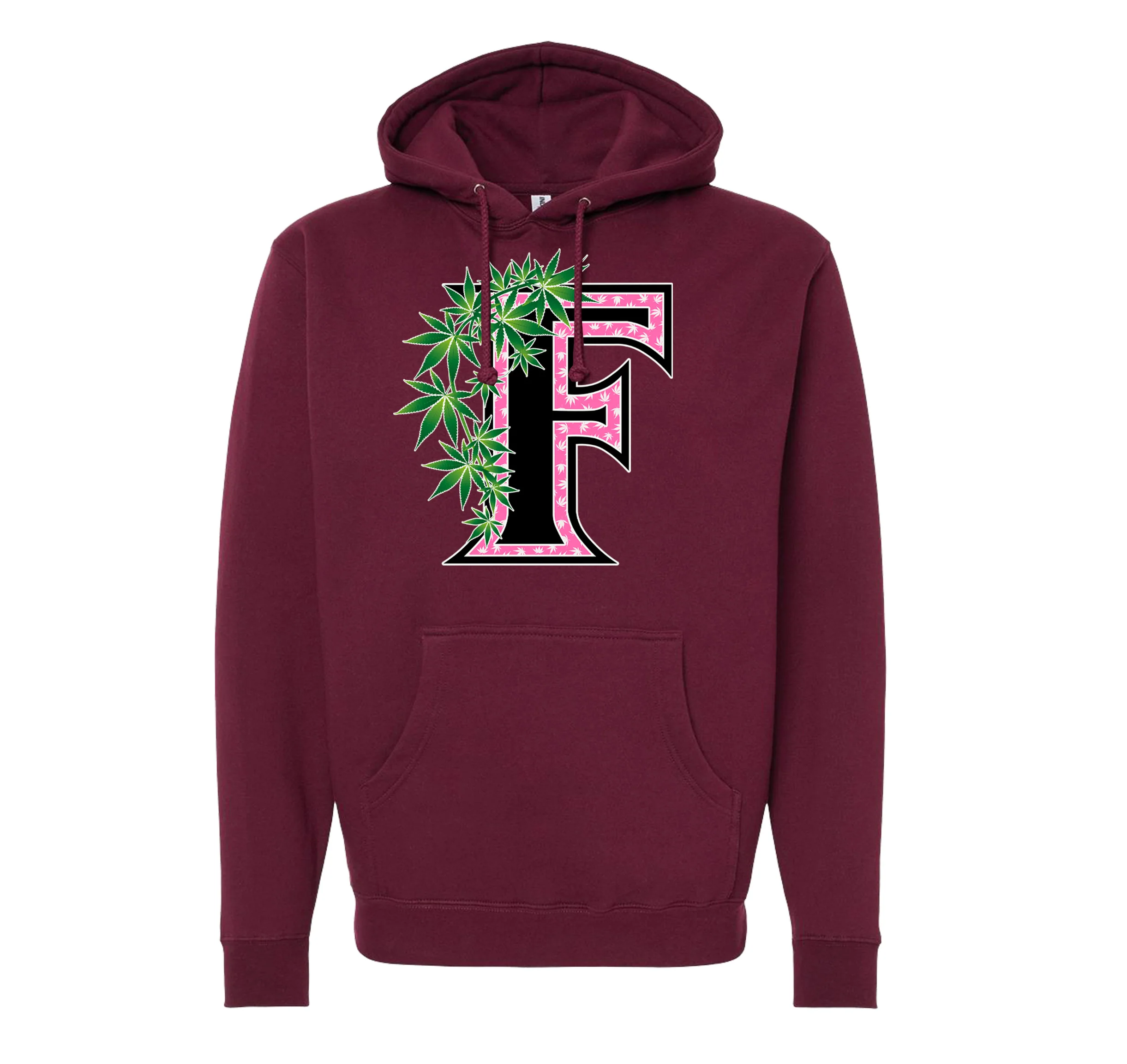 Flee Farms F Pink logo Hoodie - Image 6