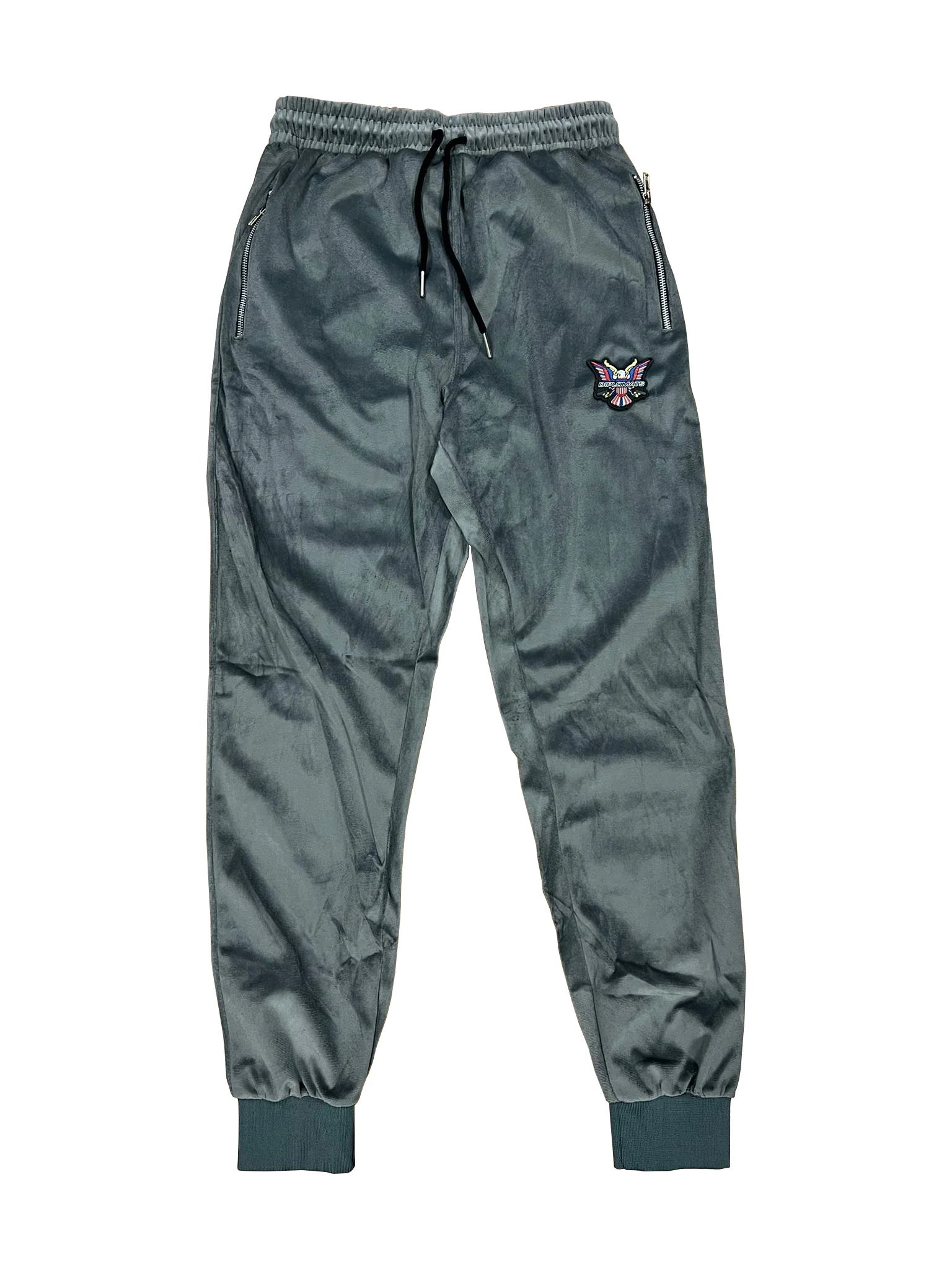 New velour Grey/Blue/Yellow Suit - Image 3