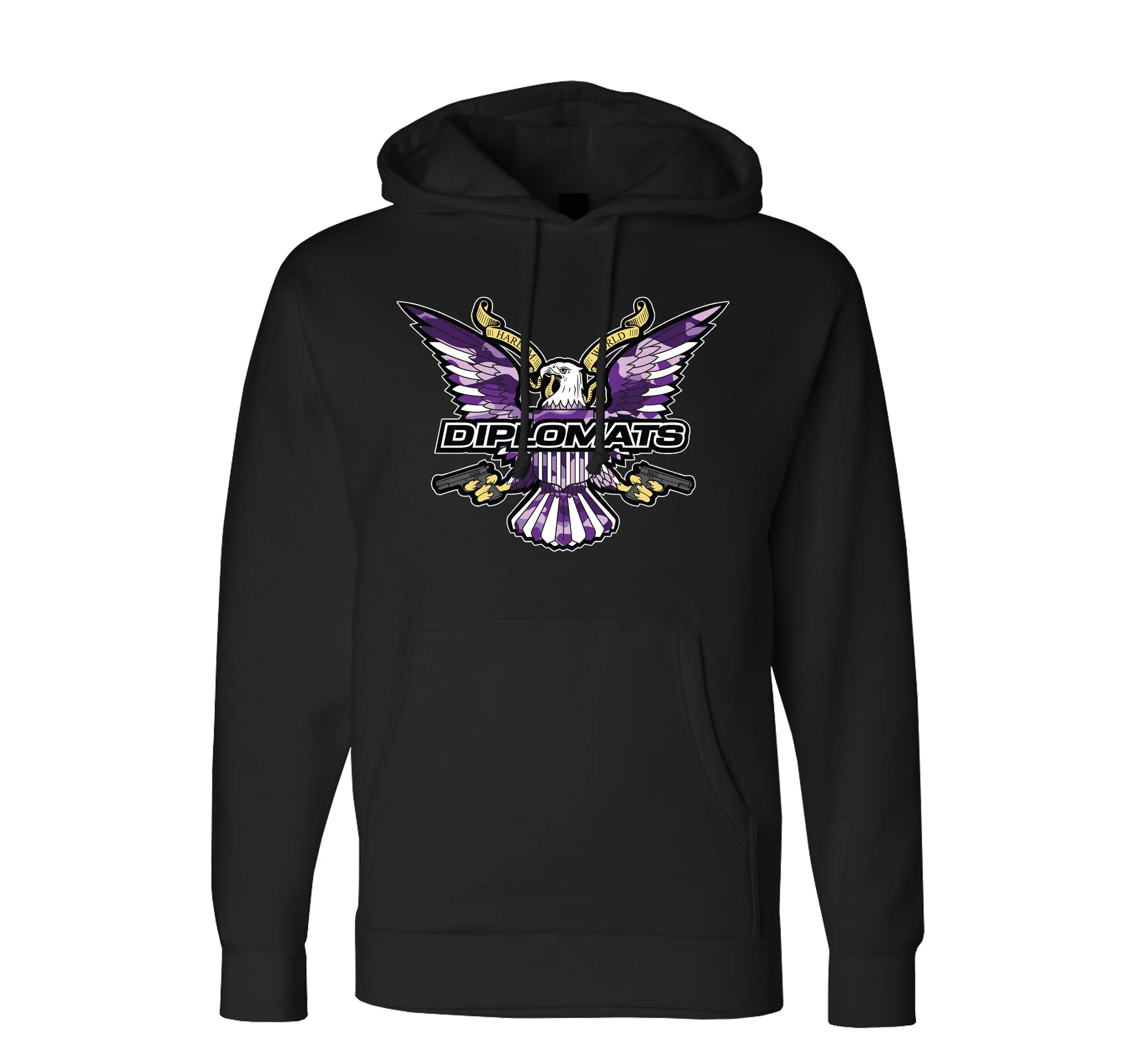 Purple Camo Eagle Classic Dipset hoodie - Image 2