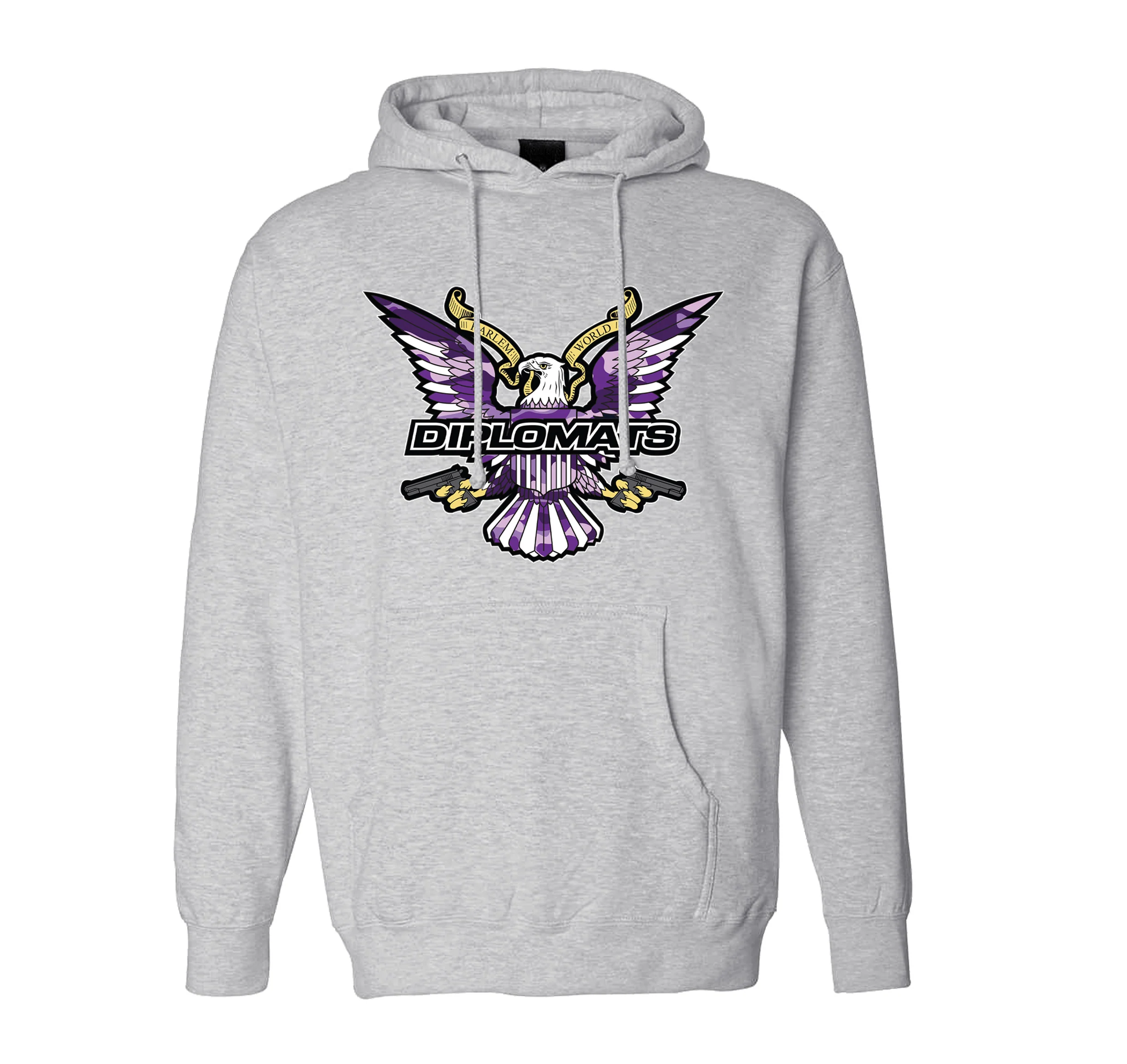 Purple Camo Eagle Classic Dipset hoodie - Image 4