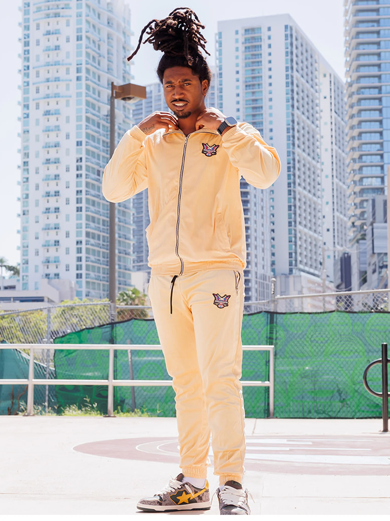All Sand Velour Track Suit - Image 4