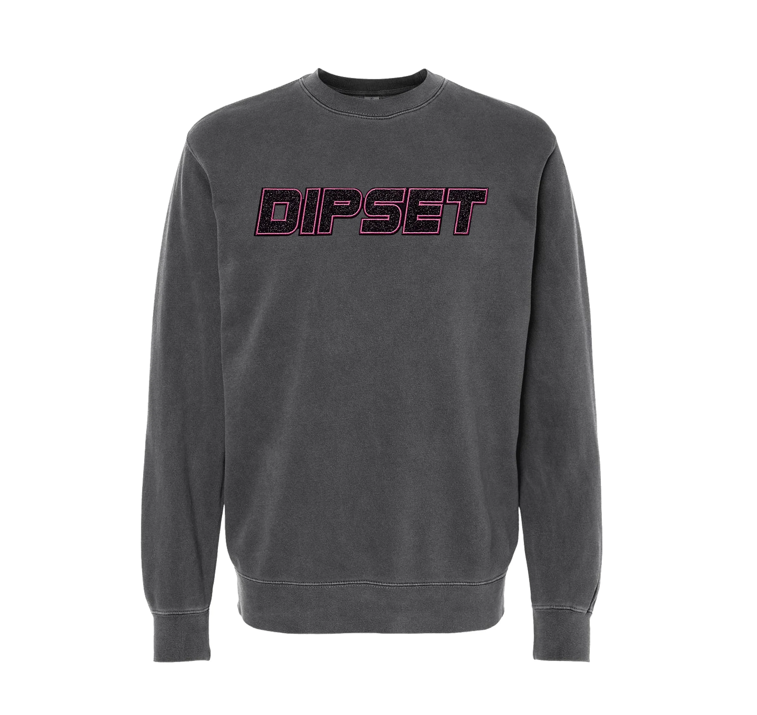 Vintage Washed Pink Glitter Crewneck Sweater - Image 2